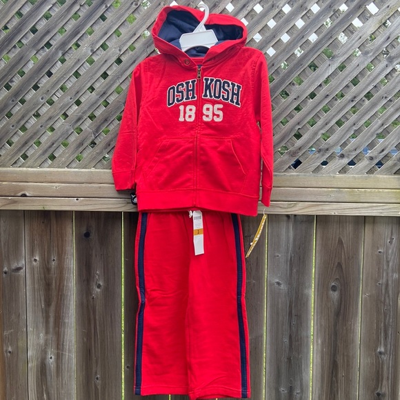B1G2F 🚨 Oshkosh track suit boys French terry hoodie and wide leg pant - Picture 1 of 8